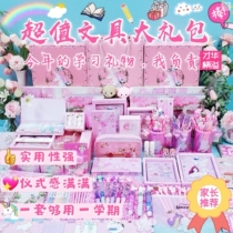 Handbook tools full set of entry-level accounts for students Wenygift package girl heart stationery kit birthday