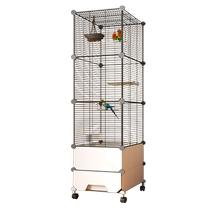 Bird cage parrot cage extra large home luxury villa large cockatiel parrot special splash-proof breeding cage