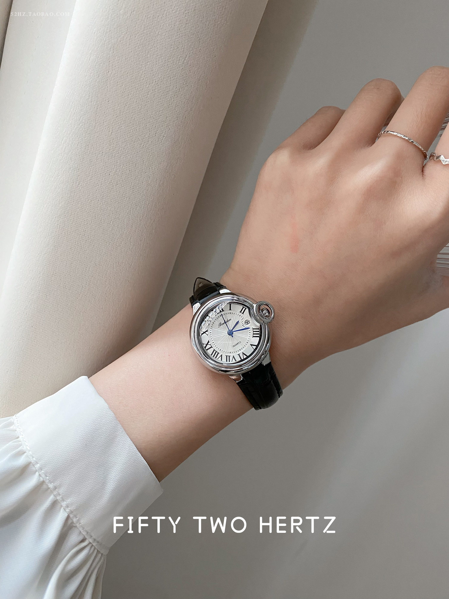 [52 Hz] 2023 New Belt Waterproof Blue ins Balloon Fully Automatic Non Mechanical Couple Men's and Women's Watch_voghion.com