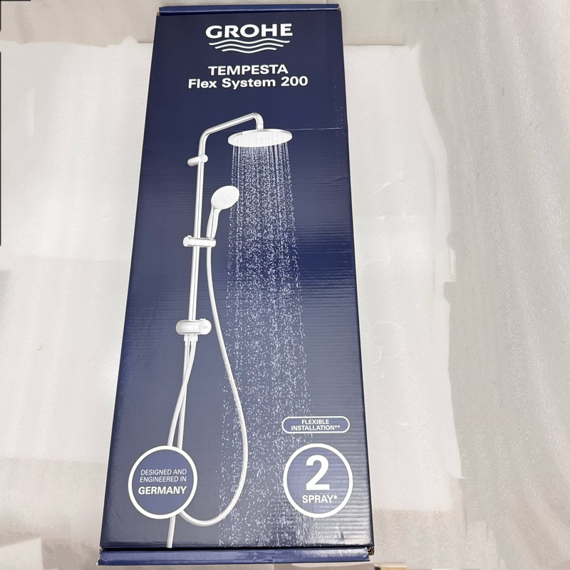 Grohe Germany Grohe German-Made Overhead Shower Lift Rod Handheld Hose Diverter Set 2738920C