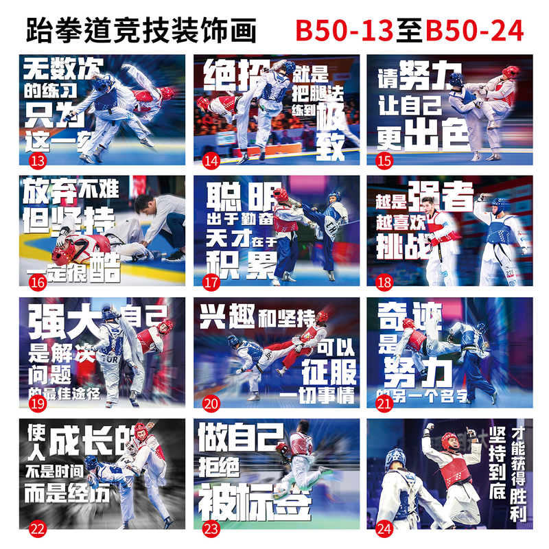 B50-13 Taekwondo Gym New Facility Competition Decoration Paintings Wall Art Posters Stickers Display Boards Advertising Printing B50-13 Taekwondo Gym New Facility Competition Decoration Paintings Wall Art Posters Stickers Display Boards Advertising Printing