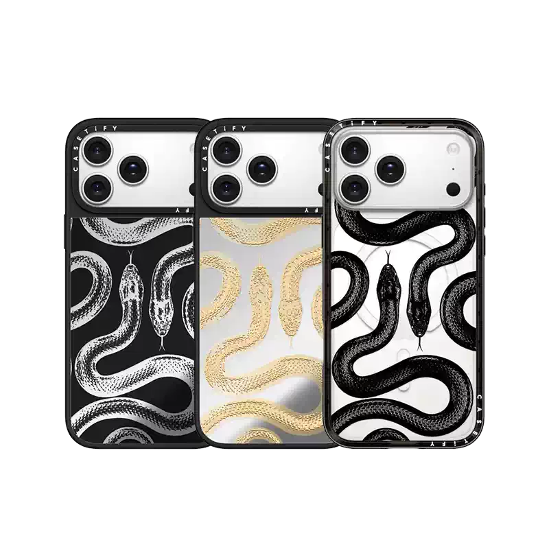 iPhone16 ケースティファイ 蛇デザイン MagSafe iPhone16 ケースティファイ 蛇デザイン MagSafe CASETiFY大王蛇手機殼