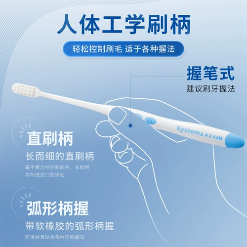 LION Lion DENT стоматологический класс ультратонкие конические волосы маленькая зубная щетка с тонкой головкой для взрослых глубокая чистка мягкая щетина защита десен