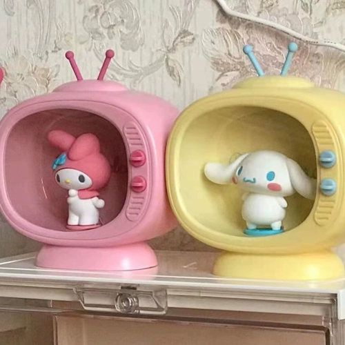 Mingchuang youpin yugou dog sanrio мини -телевидение маленькое ночное фонарь спальня для спальни девушка спящая девушка свинг -огни