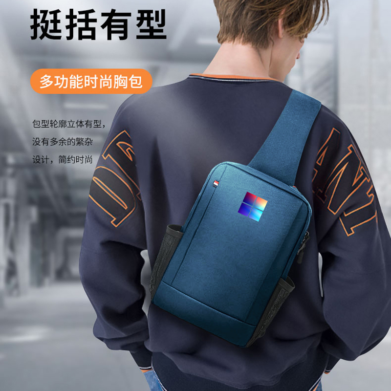 New Microsoft 11Th Edition 2-in-1 Tablet Bag 13inch Men's Surface Pro10/9/8/7+/6/5 Crossbody Bag Women's Go4/3/2 Large Capacity Chest Bag Laptop Waterproof X Storage Bag