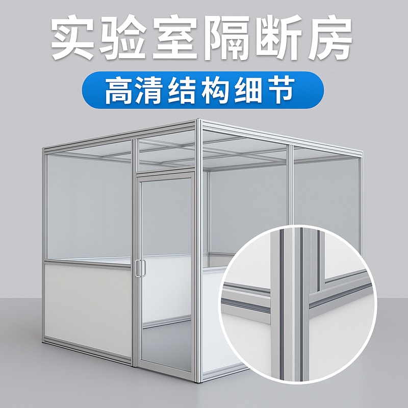 Laboratory Partition Room, Aluminum Profile Frame Transparent Protective Cover, Factory Workshop 5S Management Clean Partition Laboratory Partition Room, Aluminum Profile Frame Transparent Protective Cover, Factory Workshop 5S Management Clean Partition