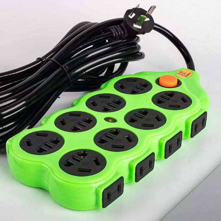 Extension cord multi-functional household socket board 56-hole explosion-proof row socket with switch plug-in row with wire wireless connection