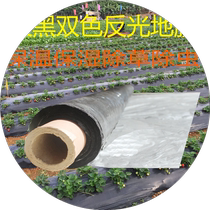 Silver and black mulch film two-color reflective weeding film agricultural black and white mulch film thermal insulation and moisturizing film orchard and vegetable greenhouse