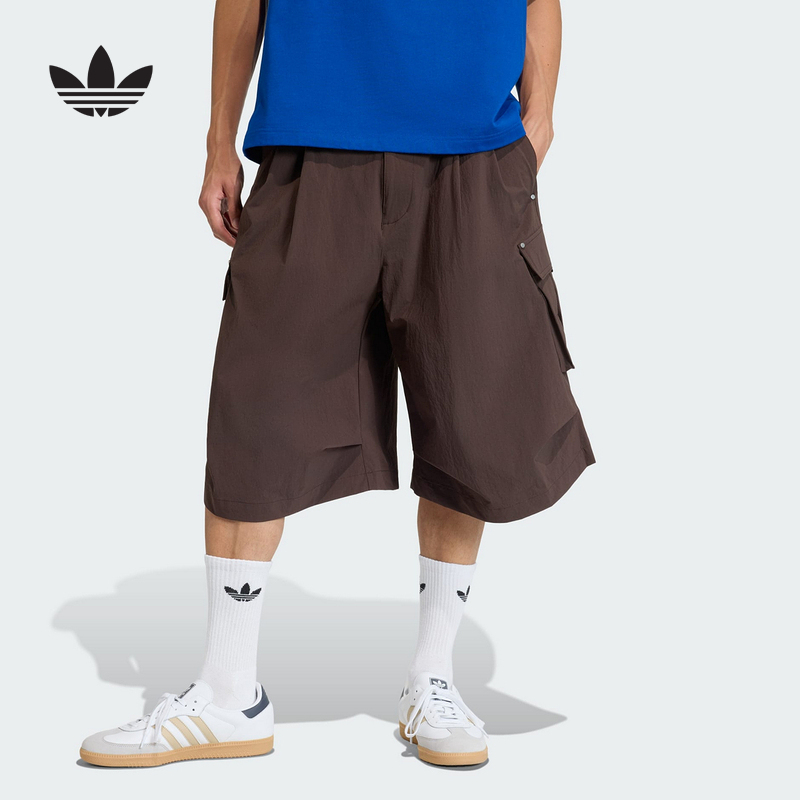 Adidas Adidas Trefoil Workwear Style Mid-Length Shorts 2026 Summer Men's Woven Shorts Kf5726