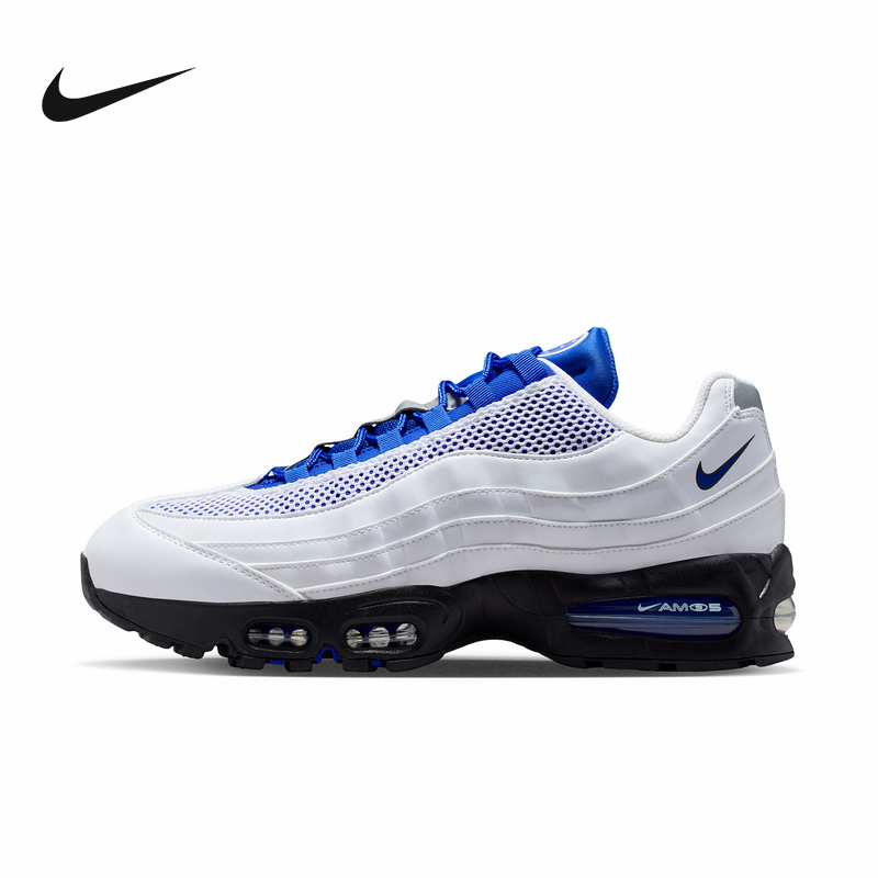 Nike Men's Shoes Air Max 95 White and Blue Retro Dad Shoes Air-Cushioned Sports Running Shoes Ib6830-100 Nike Men's Shoes Air Max 95 White and Blue Retro Dad Shoes Air-Cushioned Sports Running Shoes Ib6830-100