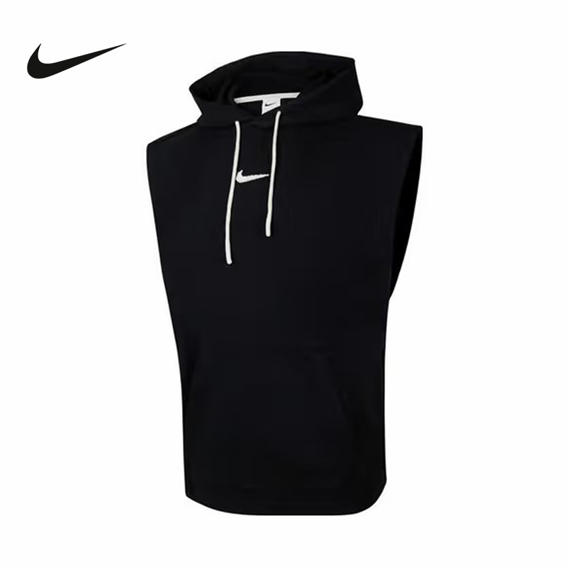Nike Dri-Fit Men's Basketball Sleeveless Hooded Sweatshirt Top Hoodie Hv1893-010 Nike Dri-Fit Men's Basketball Sleeveless Hooded Sweatshirt Top Hoodie Hv1893-010