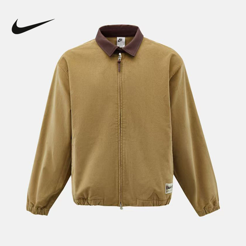 Nike Nike Winter Men's Corduroy Retro Patchwork Woven Casual Sports Jacket Iz5511-213