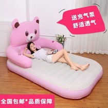 Lunchtime inflatable bed Double home Cartoon Cute Air Cushion Mattress Single Sloth Air Bed Portable Outdoor Temporary Bed