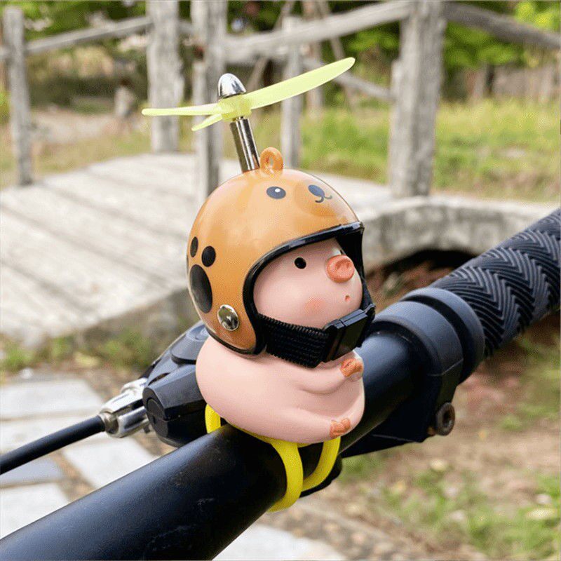 Electric Car Decoration Small Accessories Bike Cute Swing Piece Locomotive Car Interior Mesh Red Pig Electric Car Swing Accessories