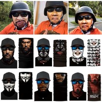 Summer Motorcycle Face Towel Retro Funny Riding Half Face Magic Headscarf Creative Sunscreen Mask Breathable Outdoor Thin