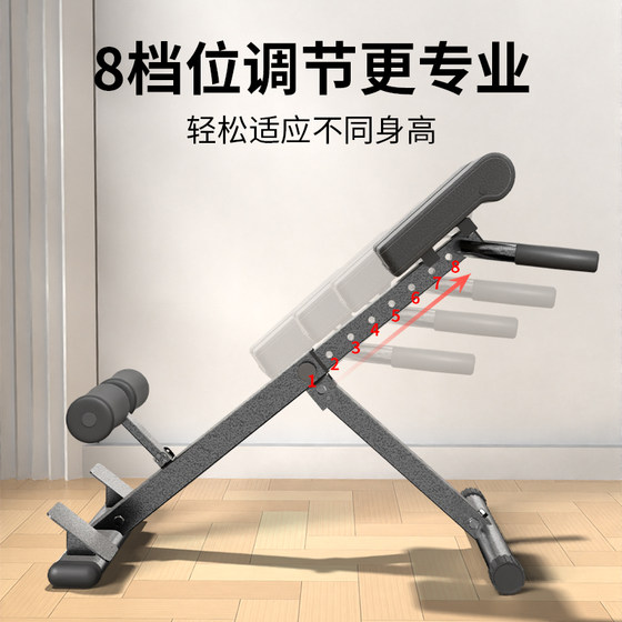 Roman Chair Home Multifunctional Fitness Chair Goat Stand-Up Trainer Adjustable Waist Back Abdominal Muscle Training Fitness Equipment
