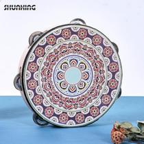 Adult dance tambourine childrens Orff percussion instrument hand drum kindergarten teacher tambourine ringing Dunhuang