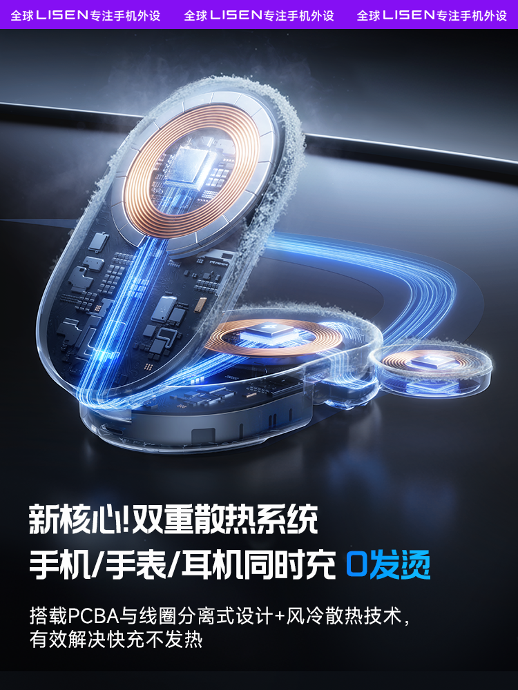 Essential for Business Trips]Suitable for Apple 83% off Three-In-One Wireless Charger Iphone17Promax Portable Stand 16Magsafe Magnetic Base iWatch Watch AirPods Stand 15