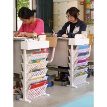 Floor high school teaching room Table placement desk Books Collation shelves SF2125_v side hanging bookshelves contained