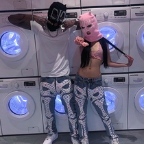 Villains’ Romance spoofs big-name devil horn diamond graffiti gansta pullover ski hat customization