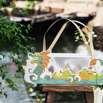 The Dragon Boat Festival Dragon Boat Memorial Zongzi Gift Boxes Handheld Crystal Business Gifts Staff Holiday Welfare Empty Package Boxes