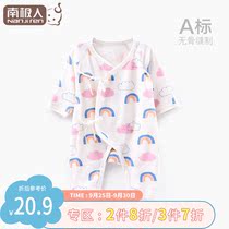 Antarctic baby clothes baby spring cotton monk uniforms newborn baby ha clothes pajamas thin jumpsuit