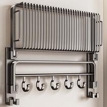 Gun gray towel rack bathroom punch-free towel rack integrated hanger kit toilet toilet bathroom storage rack
