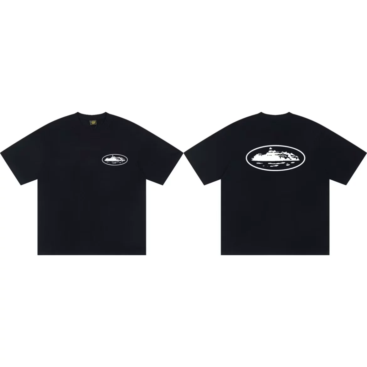 Футболка с принтом Corteiz Letter Graphic Print Tee 26ss Alcatraz с буквой графический принт короткий рукав