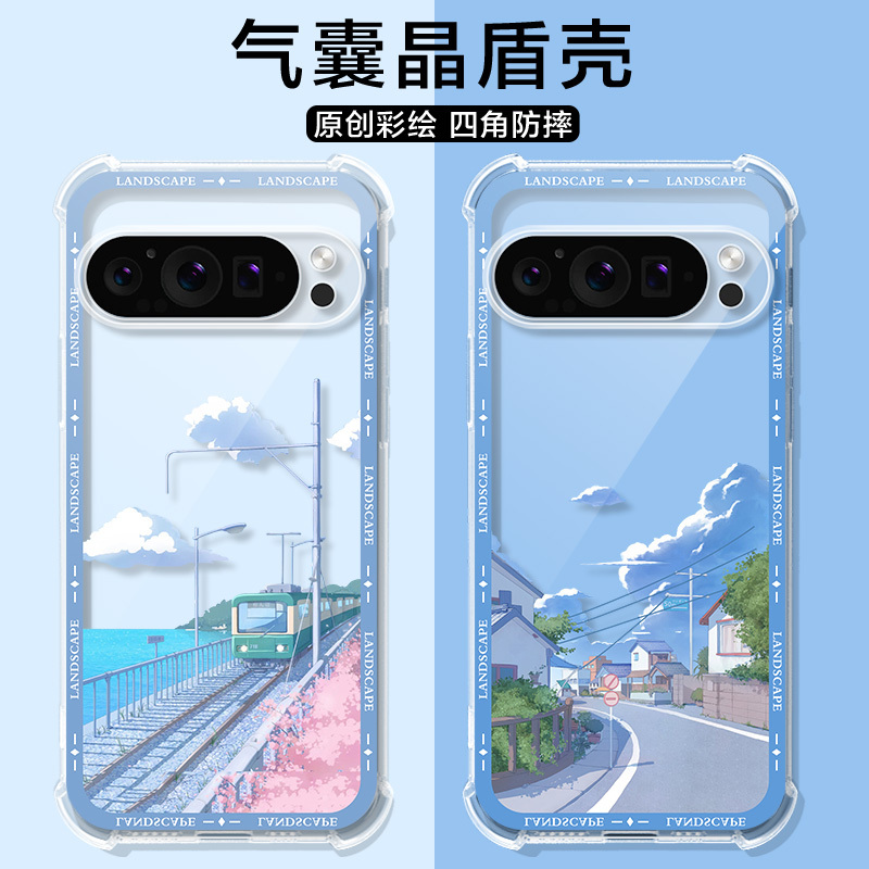 Suitable for Google Pixel 9 Phone Case, Japanese Anime Style, Google Pixel 9 Pro Protective Cover, Pixel 9A/9 Pro XL Cute Cartoon 6 Pro 0 7/8A/4A/5Xl Airbag for Men and Women, 10A Soft Case