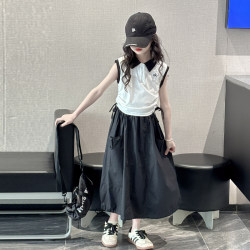 Girls' Dresses for Summer 2025, New Korean Style Outfits for Older Girls, Children's Summer Skirts, Summer Dresses