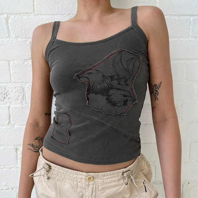 Кроп-топ (Vintage Clothers) Y2K корсет — кибер-бейби стиль, укороченный, размеры S–L