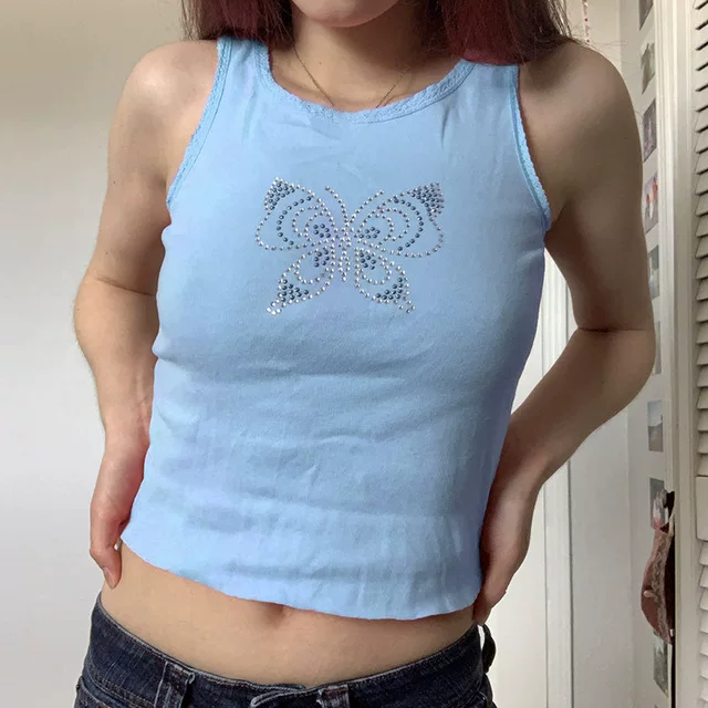 Кроп-топ (Vintage Clothers) Y2K корсет — кибер-бейби стиль, укороченный, размеры S–L