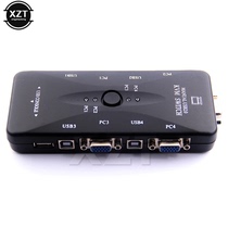 4 Ports USB2 0 KVM Switch Selector VGA Print Auto Switch Mon