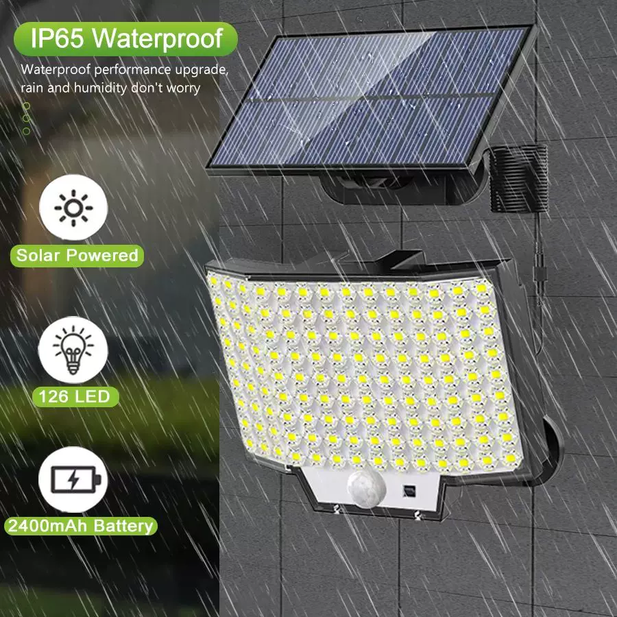 126/228/328/348 LED OUTDOOR Solar Lights Super Bright 3 Mode