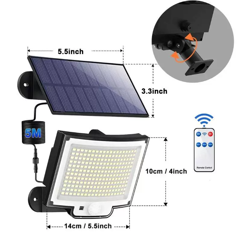 126/228/328/348 LED OUTDOOR Solar Lights Super Bright 3 Mode