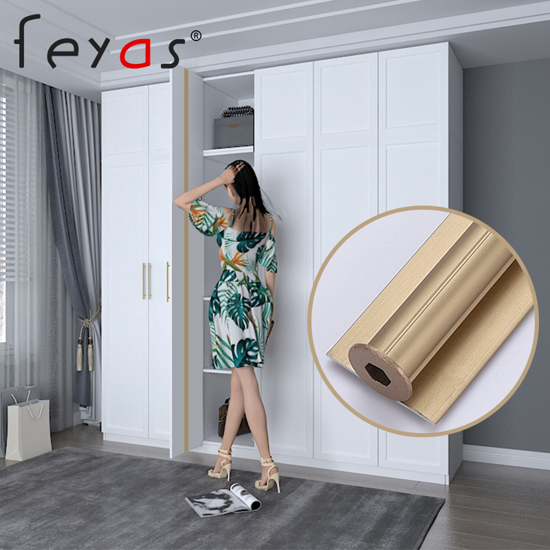 Cabinet door larger straightener wardrobe anti-deformation Vifa VF subsection thickened straightening aluminium alloy cabinet door panel layering