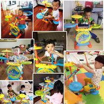 Childrens toy drum set Jazz Polaroid 3-year-old baby beginner beat boy electronic 6 piano 1 gift