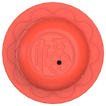 Open the door and hit the fingerprint lock anti-collision sticker with the word Fu refrigerator furniture door stopper entry door handle door collision and anti-collision artifact