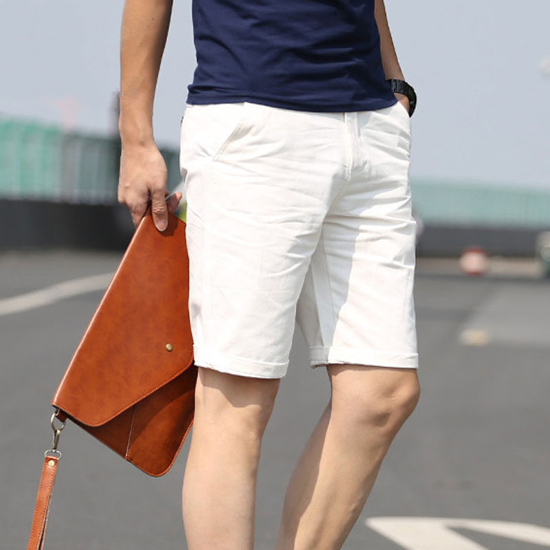Trendy brand casual shorts men's summer thin section Korean version of the trendy men's five-point pants loose outerwear white pants