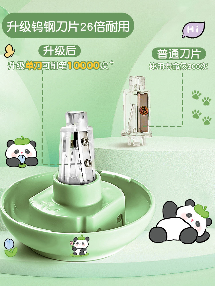 Deli Automatic Pencil Sharpener, Electric Pencil Sharpener, Rotary Pencil Sharpener, Special Pencil Sharpener for Primary School Students, Sketching Pencil Sharpener for Children, Fully Automatic Pencil Sharpener, Pencil Grinder, Pencil Trimmer, Rechargeable