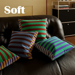 Bauhaus Striped Pillow Bedroom Headboard Cushion Square Removable Pillowcase Printed Living Room Sofa Comfortable Cushion