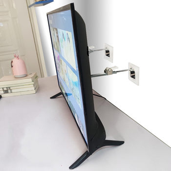 Tv Anti-Tip Device for Lcd Monitors, Front and Rear Anti-Tip, No Drilling Required, Child-Proof Tv Stand