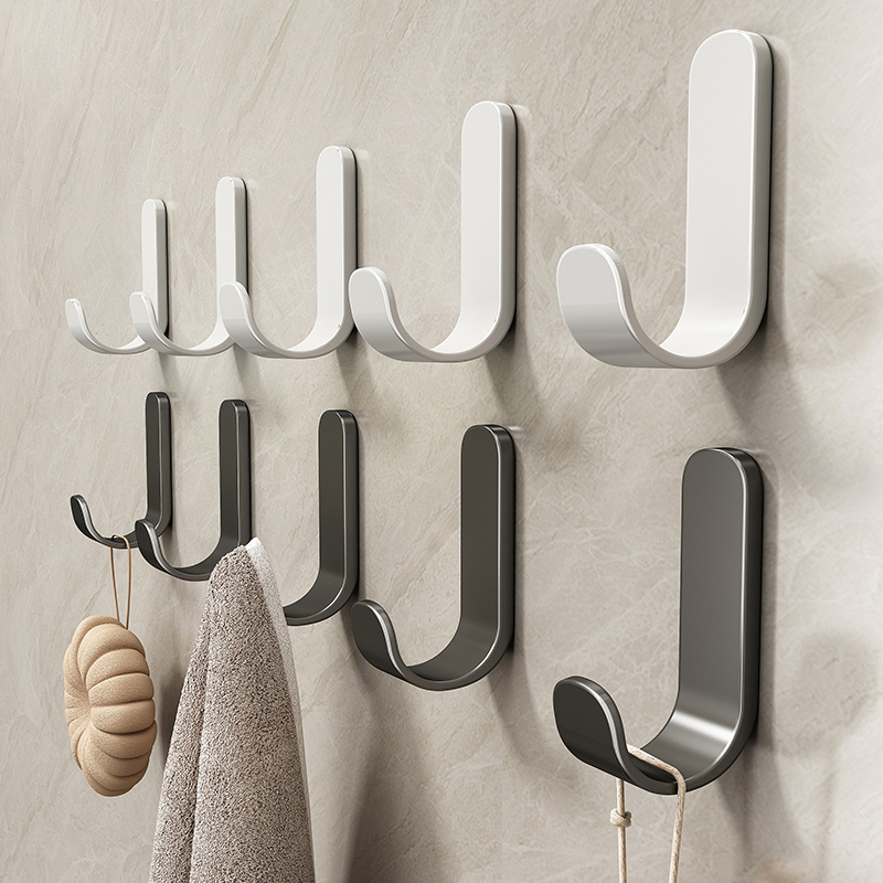 Japanese Adhesive Hooks, No Drilling Required, Strong Load-Bearing, Traceless, for Kitchen Walls, Adhesive Door Hooks, Towel Racks, Bathroom