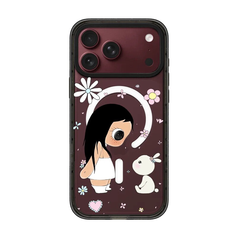 Collaboration with the Chief of the Angle Flashite Clan Yuy Xiaoyu Burgundy Wine Red 18Promax Compatible with Apple iPhone 17 Pro Magnetic Magsafe Celebrity Style 16 Anti-Drop Protective Phone Case 15