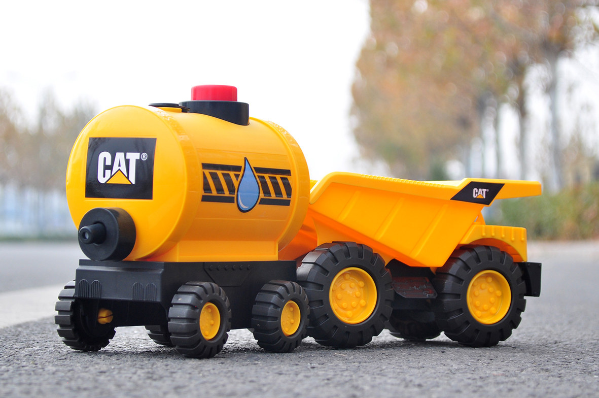 Игрушка 正品cat卡特工程车钻井车洒水车宝宝沙滩玩具车儿童玩具3岁 OTHER