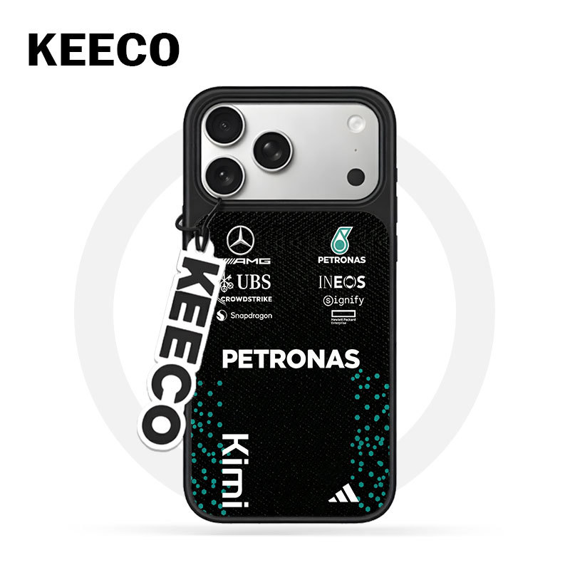Keeco Mercedes-Benz Racing Antonelli Compatible with Apple 17 Pro Max/16 Magnetic iPhone 17 Case Mercedes-Benz F1 Team Kimi Merchandise Matte Fan Gift Xiaomi 17 Phone Case