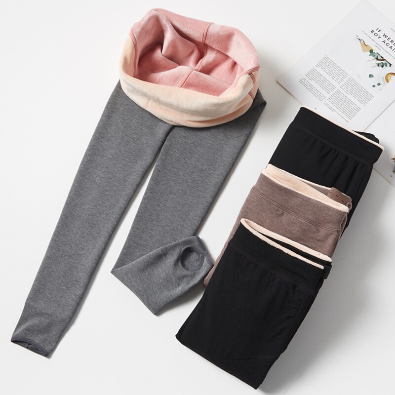 Pregnant women's bottoming socks plus velvet thickening winter outerwear pure cotton warm pantyhose stockings support belly and step on pregnant women's pantyhose