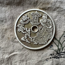 Ancient coins money small Zhang Tianshi diameter about 66 mm thickness 2 9 mm brass