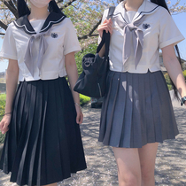 (Flower Leaves) One-size JK Original Summer Suite Short sleeves Short Skirt Student Sailor Clothing