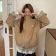 Lsland retro plaid splicing stand collar jacket windbreaker ສໍາລັບແມ່ຍິງດູໃບໄມ້ລົ່ນອອກແບບໃຫມ່ jacket ວ່າງ
